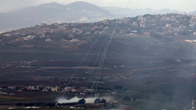 Israel confirmó que recibió un ataque de 37 cohetes desde el Líbano  