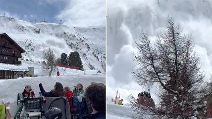   Enorme avalancha sepultó a visitantes en centro de esquí en Suiza 