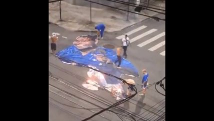   Hinchas de Cruzeiro quemaron bandera con imagen de Ronaldo 