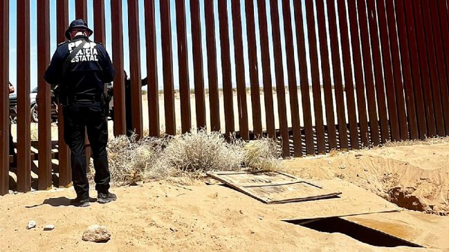   Descubren narcotúnel bajo el muro entre México y EEUU 