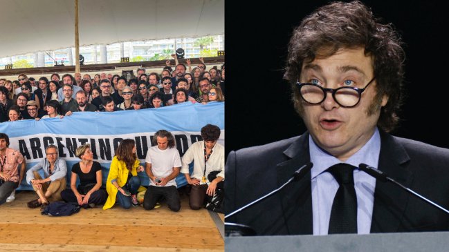   Cineastas argentinos se manifestaron contra Milei en Cannes 