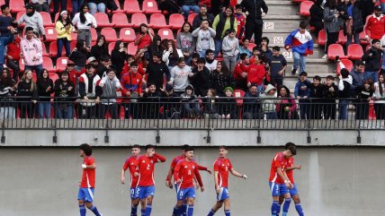   La Roja Sub 20 celebró en amistoso ante Australia en La Calera 