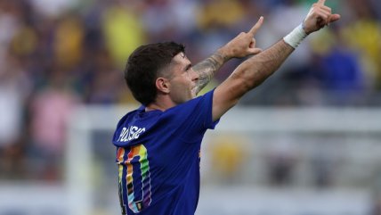   Christian Pulisic anotó golazo de tiro libre en empate de Estados Unidos y Brasil 