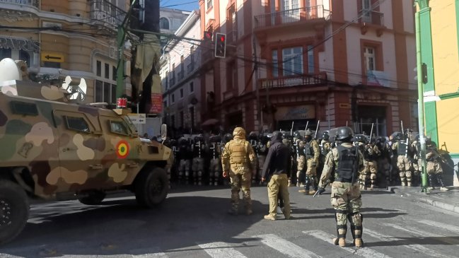 Militares intentan un golpe de Estado en Bolivia