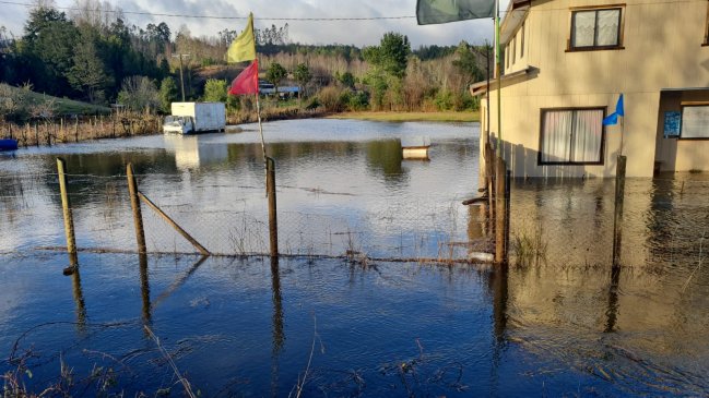  Alerta roja en la Provincia de Cautín por desborde de una docena de ríos  