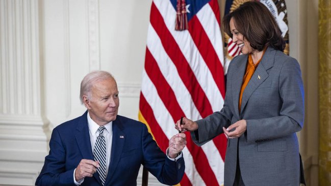 Kamala Harris toma fuerza como relevo si Biden se retira de la campaña