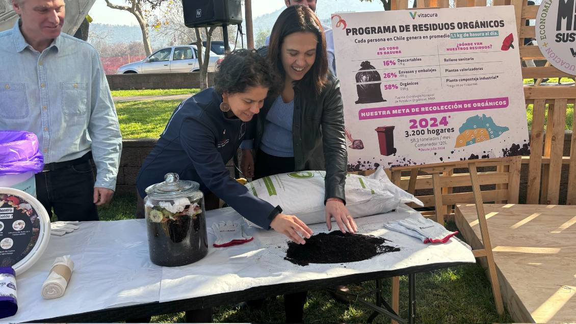 Vitacura lanzó el plan de reciclaje de residuos orgánicos más grande el país