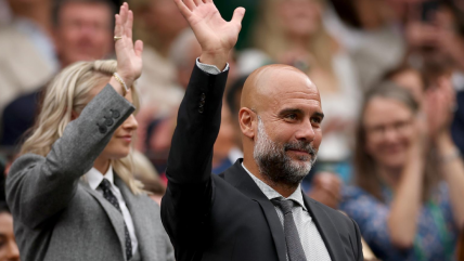   Pep Guardiola llegó al All England Club para ver Wimbledon como invitado especial 