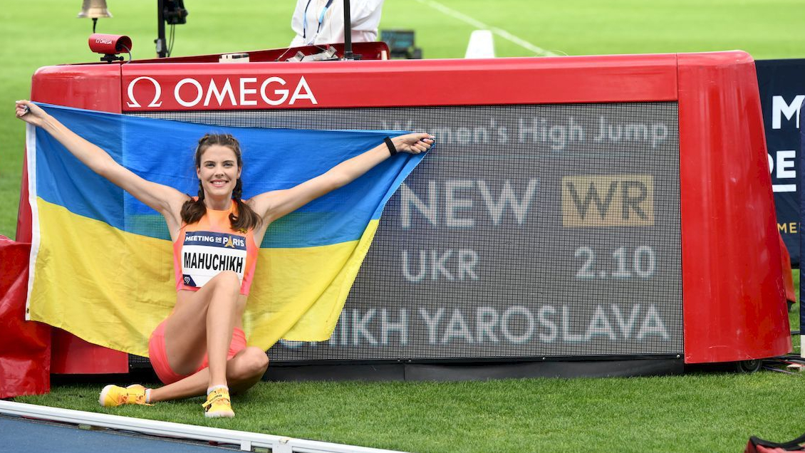 Ucraniana Mahuchikh rompió el récord de salto alto, vigente por 37 años Ucraniana Mahuchikh rompió el récord de salto alto, vigente por 37 años