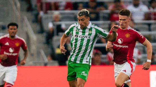   Real Betis de Manuel Pellegrini sufrió remontada ante Manchester United en amistoso 