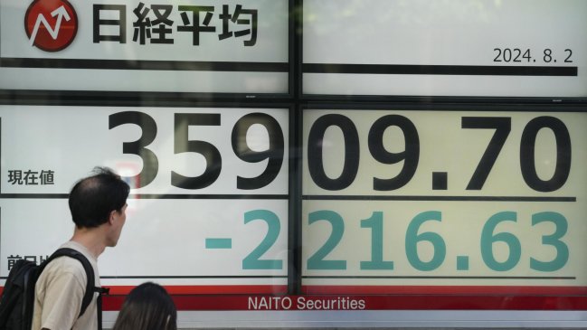 Desplome generalizado en las bolsas por temor a una recesión en EEUU