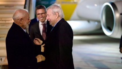   Canciller recibió en el aeropuerto al presidente Lula da Silva 