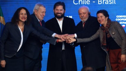   Boric y Lula firmaron un Convenio de Cooperación Espacial Chile-Brasil 