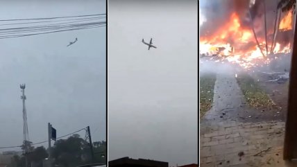  [Videos] Tragedia aérea en Brasil: Capotó avión con 62 personas  