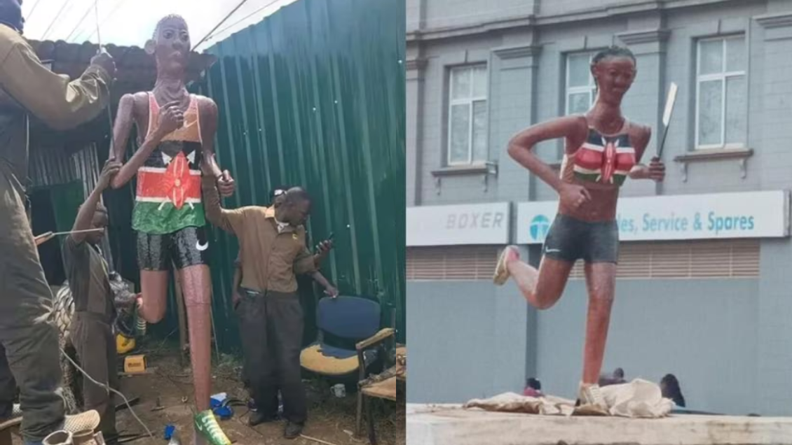 Ciudad en Kenia retiró comentadas estatuas de dos atletas y medallistas olímpicos Ciudad en Kenia retiró comentadas estatuas de dos atletas y medallistas olímpicos