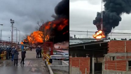   Gran incendio afectó a refinería de YPF en Argentina 