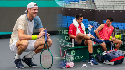   Chile tuvo su primera práctica en cancha principal de Zhuhai para la Copa Davis 