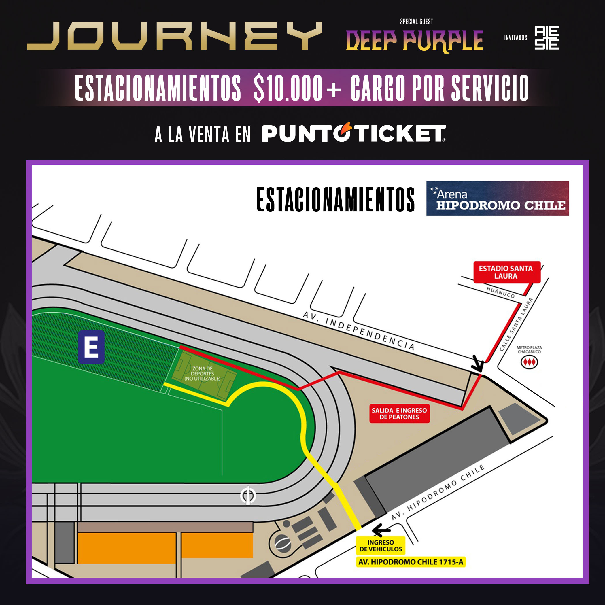 Accesos Journey en Chile