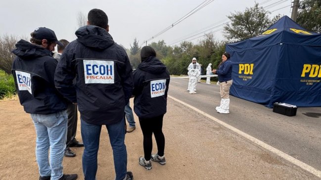 Policías investigan hallazgo de cadáver acribillado en Lampa