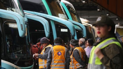   Cierre del 18: Autoridades fiscalizan Terminal de Buses Sur de Santiago 