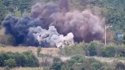   Corea del Norte destruye carreteras que la conectan con el Sur y Seúl dispara en la frontera 