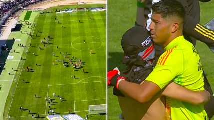   [VIDEOS] Hinchas de Colo Colo invadieron la cancha de La Cisterna tras el triunfo ante Palestino 