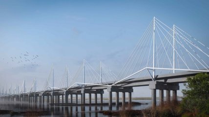   Comenzó última fase de la construcción del nuevo puente ferroviario sobre el río Biobío 