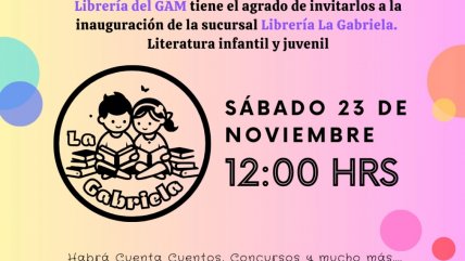  Inauguran librería infantil en Santiago: A la venta 