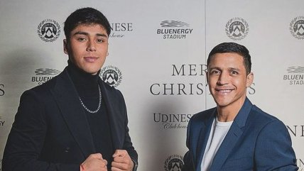   Alexis Sánchez y Damián Pizarro compartieron en la gala de Udinese 