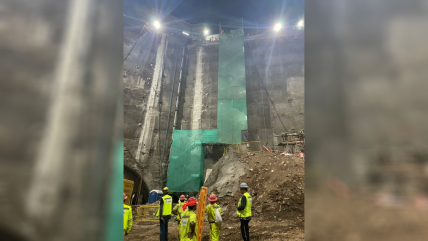  Derrumbe en futura estación del Metro afectó a dos trabajadores  