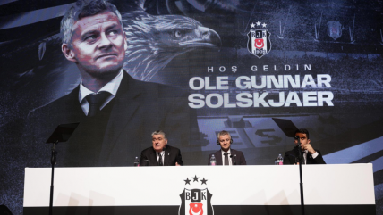   Ole Gunnar Solskjaer vivió su presentación como nuevo DT de Besiktas 