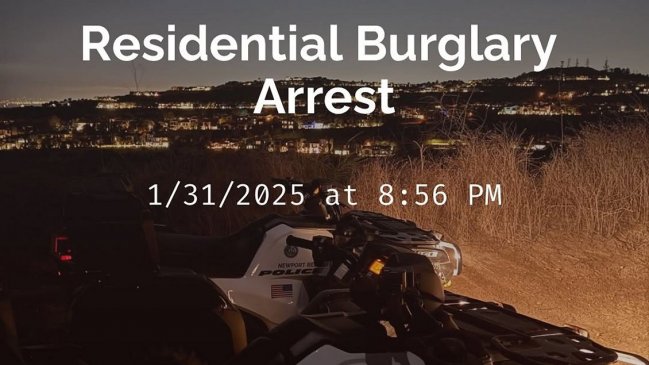 Chileno fue detenido por robo en casa de acomodado sector californiano