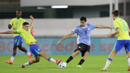   Brasil batalló para batir a Uruguay en el hexagonal del Sudamericano Sub 20 