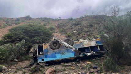  Al menos 31 fallecidos tras la caída de un autobús a un barranco en Bolivia  