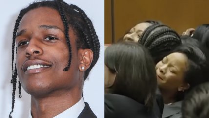   A$ap Rocky reaccionó con euforia al ser absuelto en caso de agresión: Corrió a abrazar a Rihanna 