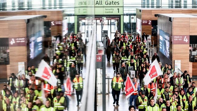 Huelga de aeropuertos deja a Alemania aislada por aire