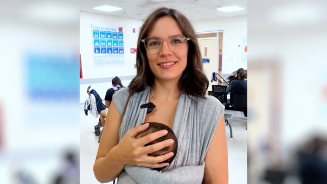 Ministra Camila Vallejo reaparece con su hijo en un Cesfam