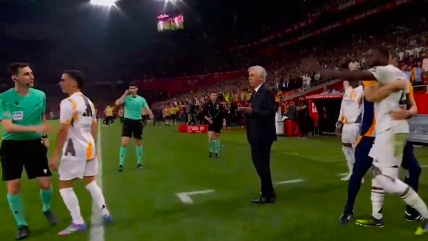   Antonio Rüdiger estalló contra la terna arbitral tras su expulsión en la final de la Copa del Rey 