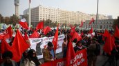Incidentes en cierre de marcha por Día del Trabajador en Eje Alameda