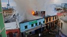 Incendio estructural afecta a inmuebles del Barrio Puerto de Valparaíso