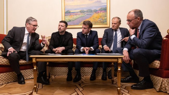 Ucrania y sus principales socios europeos exigen a Rusia una tregua de 30 días