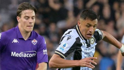  Alexis Sánchez terminó su temporada en Udinese con derrota ante Fiorentina 