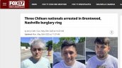 EE.UU.: tres chilenos fueron detenidos por ola robos en Nashville