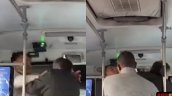 Comandante de Bomberos protagonizó brutal pelea con chofer de micro en Viña del Mar
