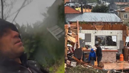   Actor de Mega vivió en terreno el tornado de Puerto Varas: 
