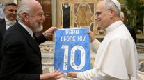 Plantel de Napoli visitó al papa León XIV