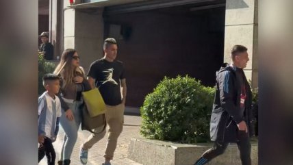   Leandro Fernández apareció en la concentración de la selección argentina 
