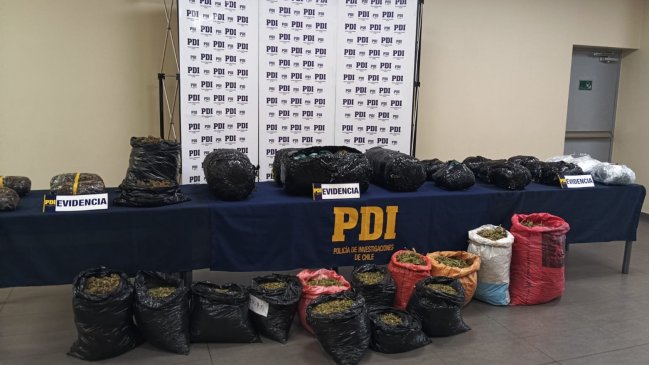 La Araucanía: Banda fue sorprendida con 70 kilos de cannabis en la Ruta 5