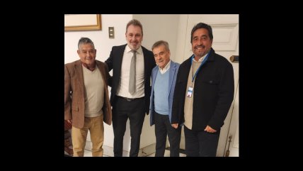   Marcelo Barticciotto, Héctor Hoffens y Mario Lepe fueron parte del Día del Padre en La Moneda 