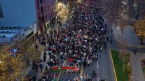 Marcha Mundial a Gaza se tomó el centro de Santiago este sábado